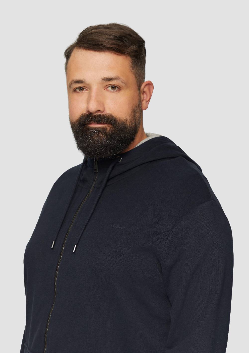 S.Oliver Sweatshirt-Jacke Mit Kapuze Und Logo