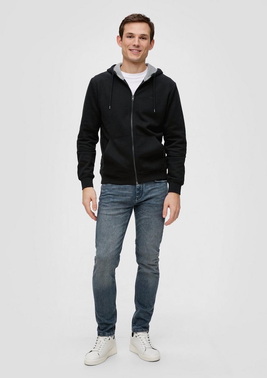 S.Oliver Sweatshirt-Jacke Mit Kapuze Und Logo