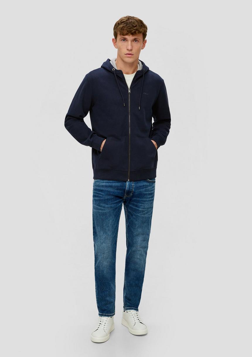 S.Oliver Sweatshirt-Jacke Mit Kapuze Und Logo