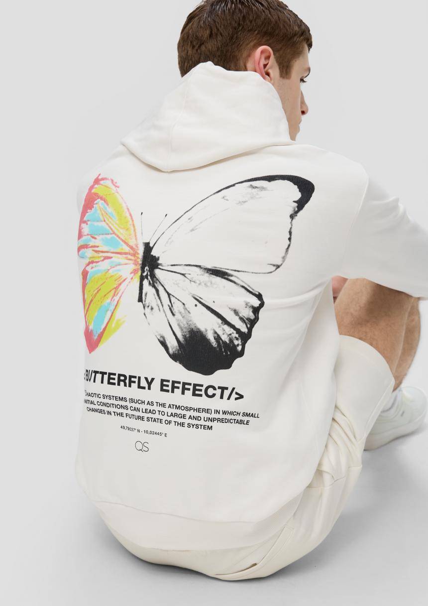 S.Oliver Sweatshirt mit Brust- und Rückenprint