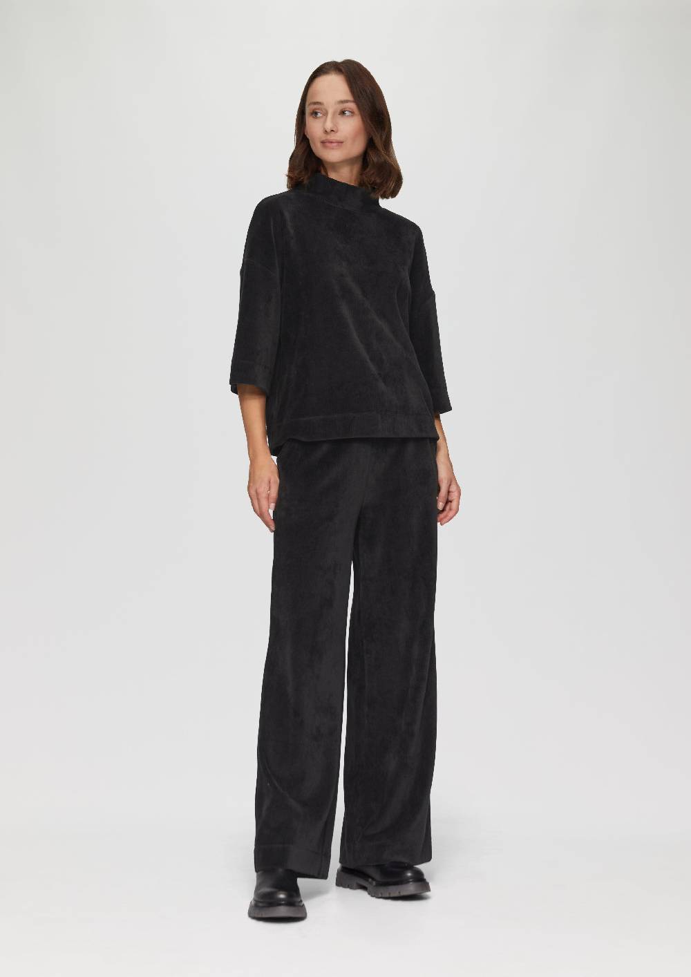 S.Oliver Sweatshirt Mit Cord-Struktur