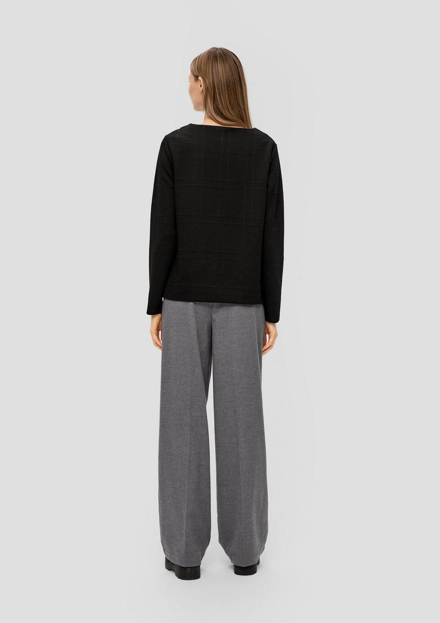 S.Oliver Sweatshirt Mit Musterstruktur