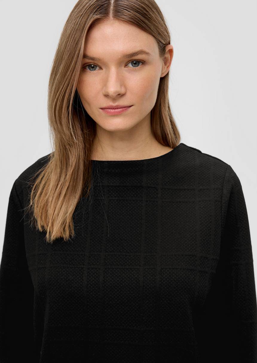 S.Oliver Sweatshirt Mit Musterstruktur