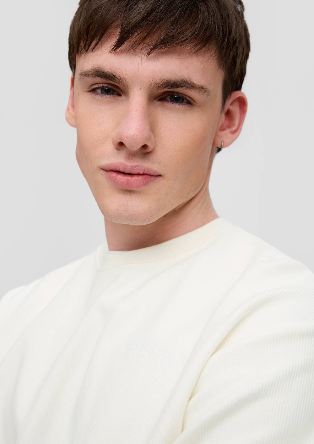 S.Oliver Sweatshirt Mit Rippstruktur