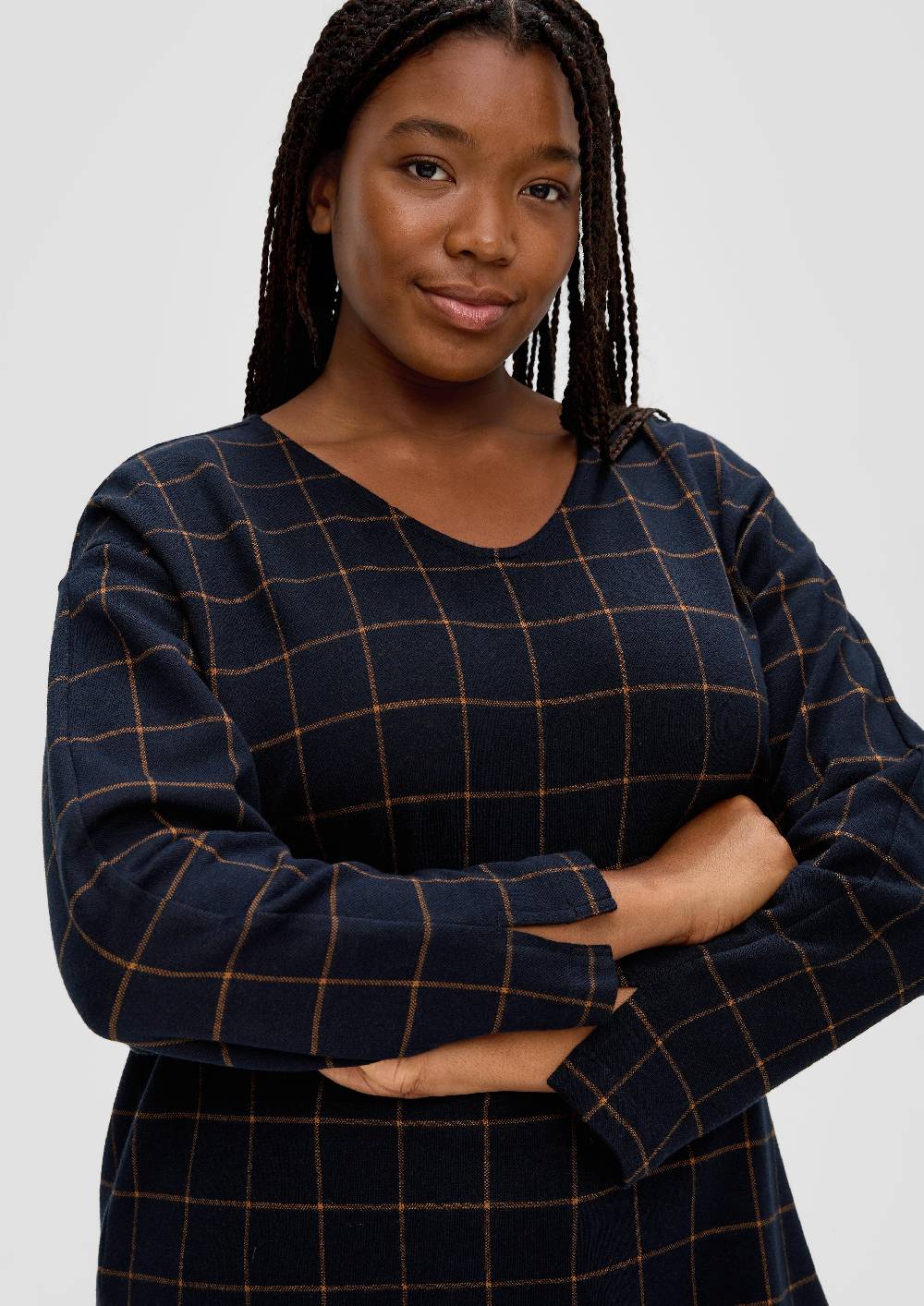 S.Oliver Sweatshirt Mit Strickmuster