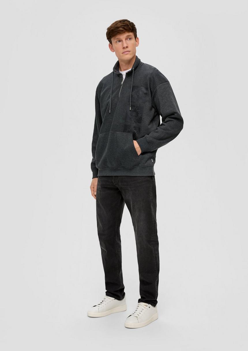 S.Oliver Sweatshirt Mit Troyer-Kragen