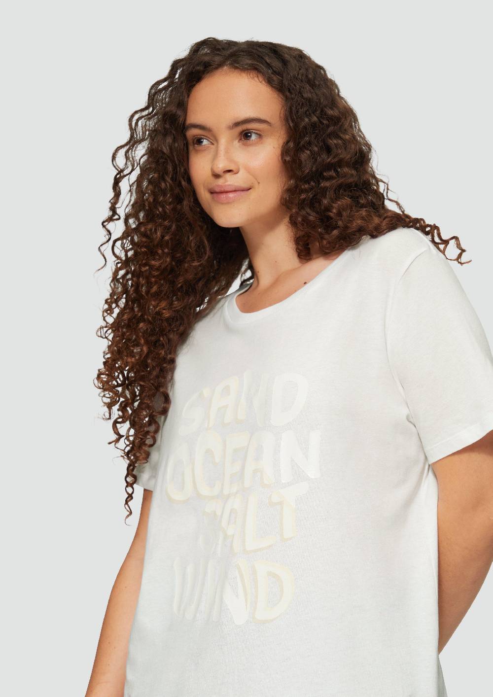 S.Oliver T-Shirt Aus Baumwolle Mit Front-Print