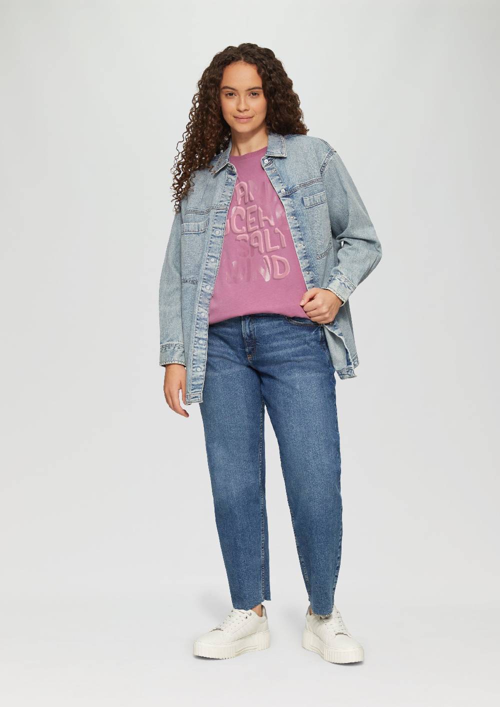 S.Oliver T-Shirt Aus Baumwolle Mit Front-Print