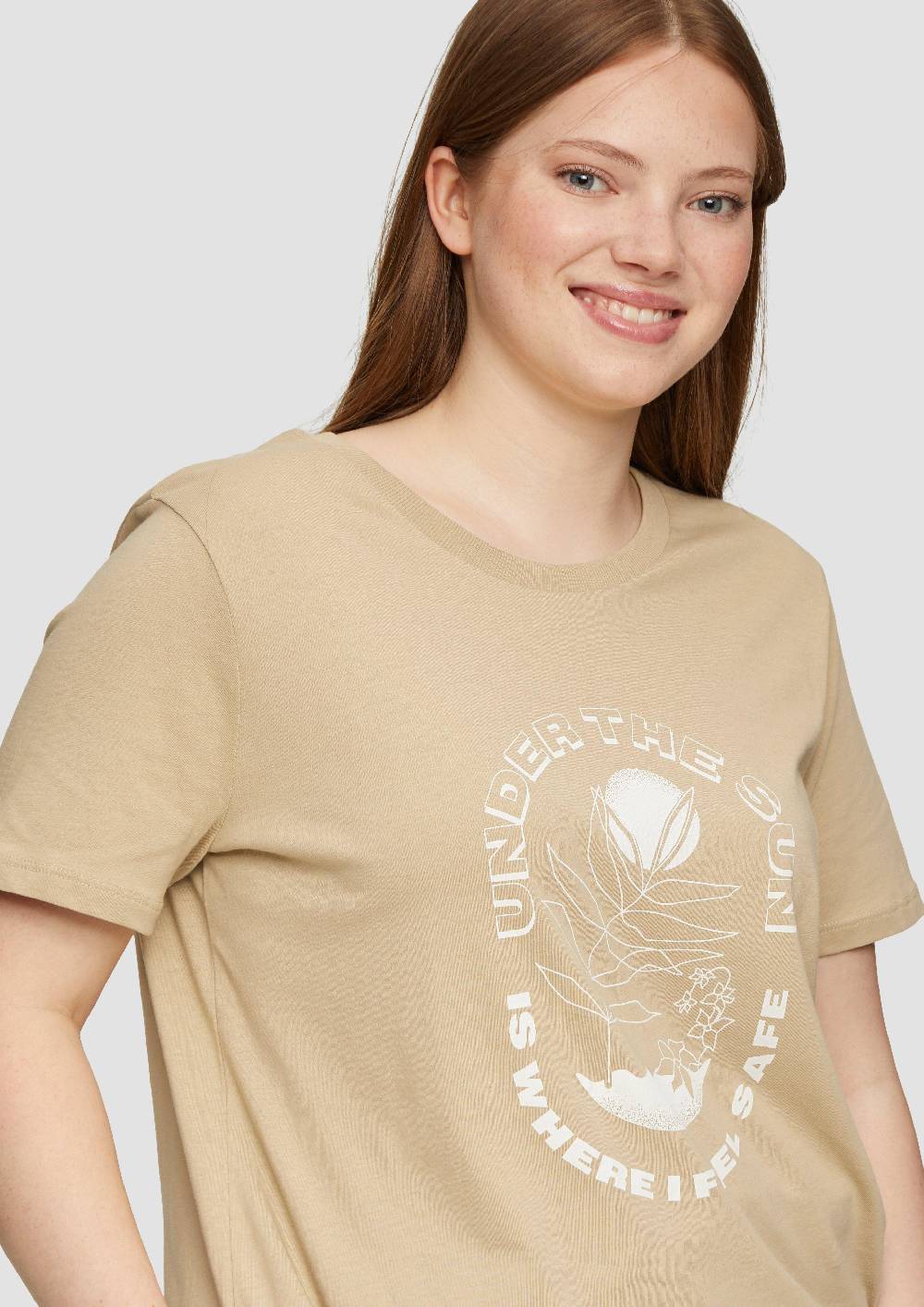 S.Oliver T-Shirt Aus Baumwolle Mit Front-Print