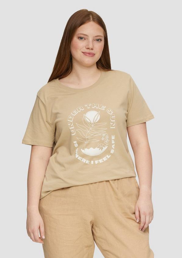 S.Oliver T-Shirt aus Baumwolle mit Front-Print