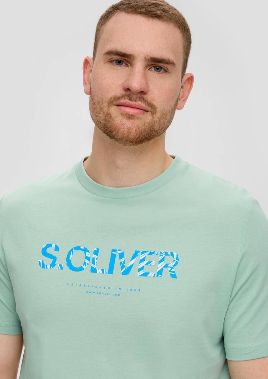 S.Oliver T-Shirt Aus Baumwolle Mit Frontprint
