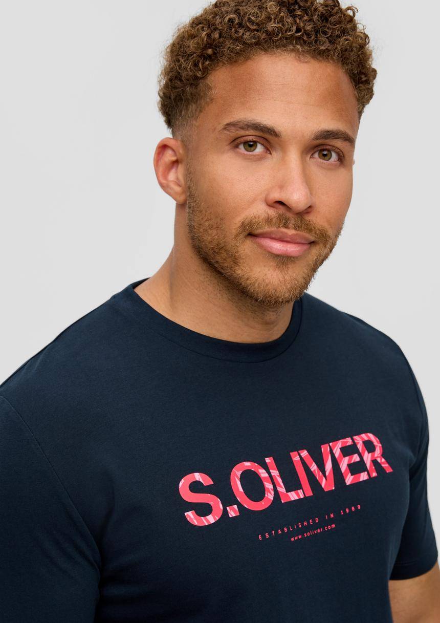S.Oliver T-Shirt Aus Baumwolle Mit Frontprint