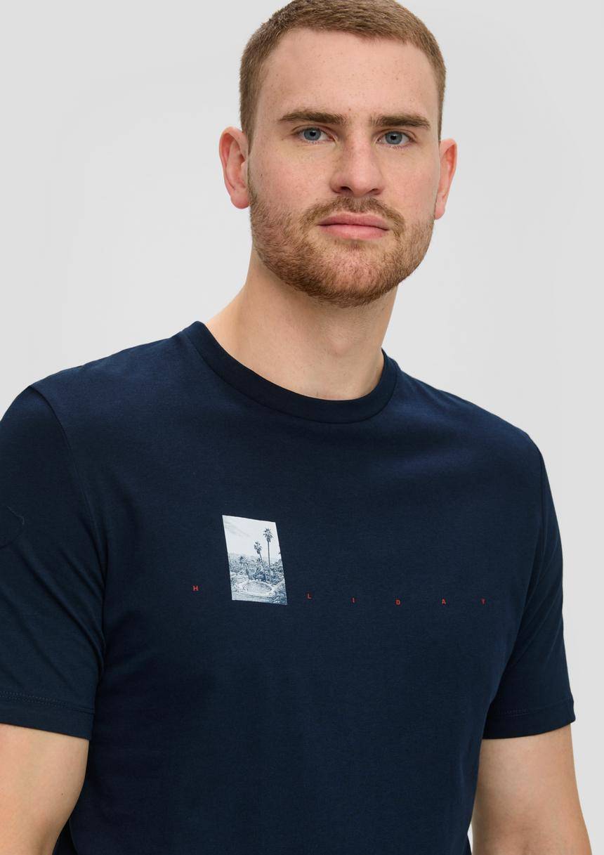 S.Oliver T-Shirt Aus Baumwolle Mit Frontprint