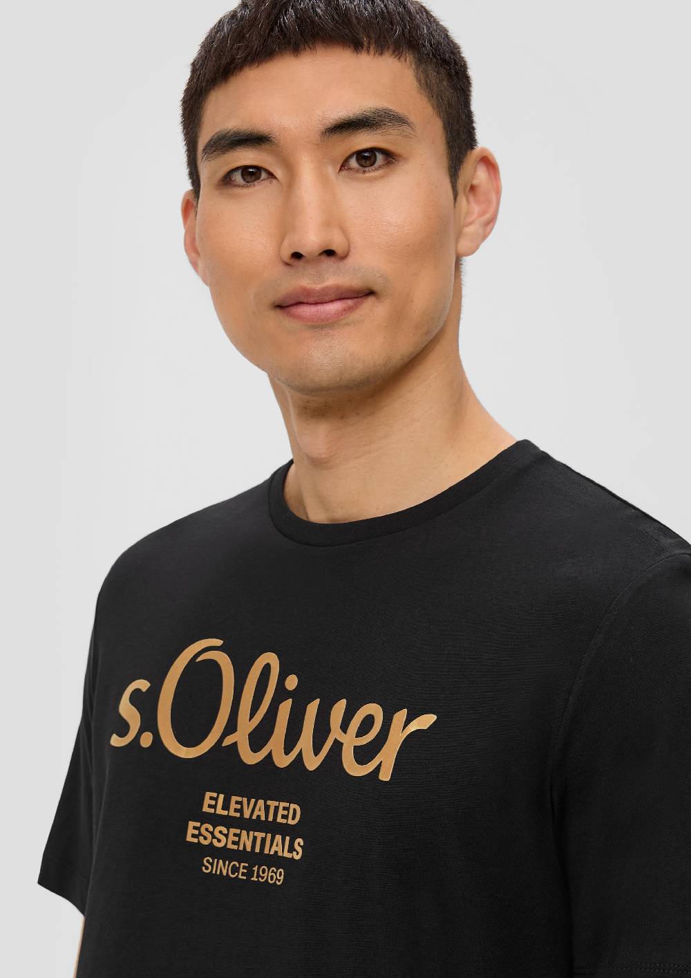 S.Oliver T-Shirt Aus Baumwolle Mit Label-Print