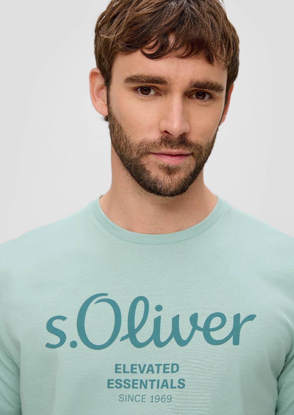 S.Oliver T-Shirt Aus Baumwolle Mit Label-Print
