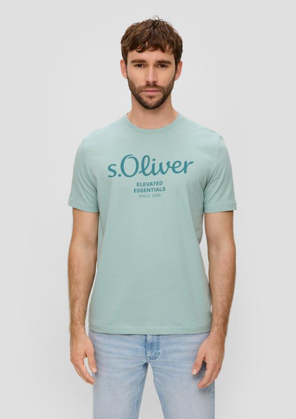 S.Oliver T-Shirt aus Baumwolle mit Label-Print
