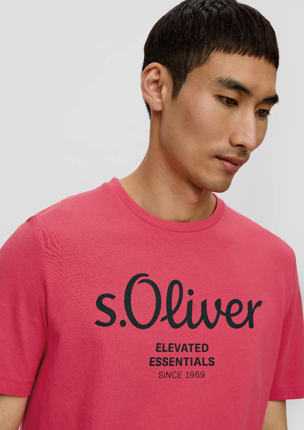 S.Oliver T-Shirt Aus Baumwolle Mit Label-Print