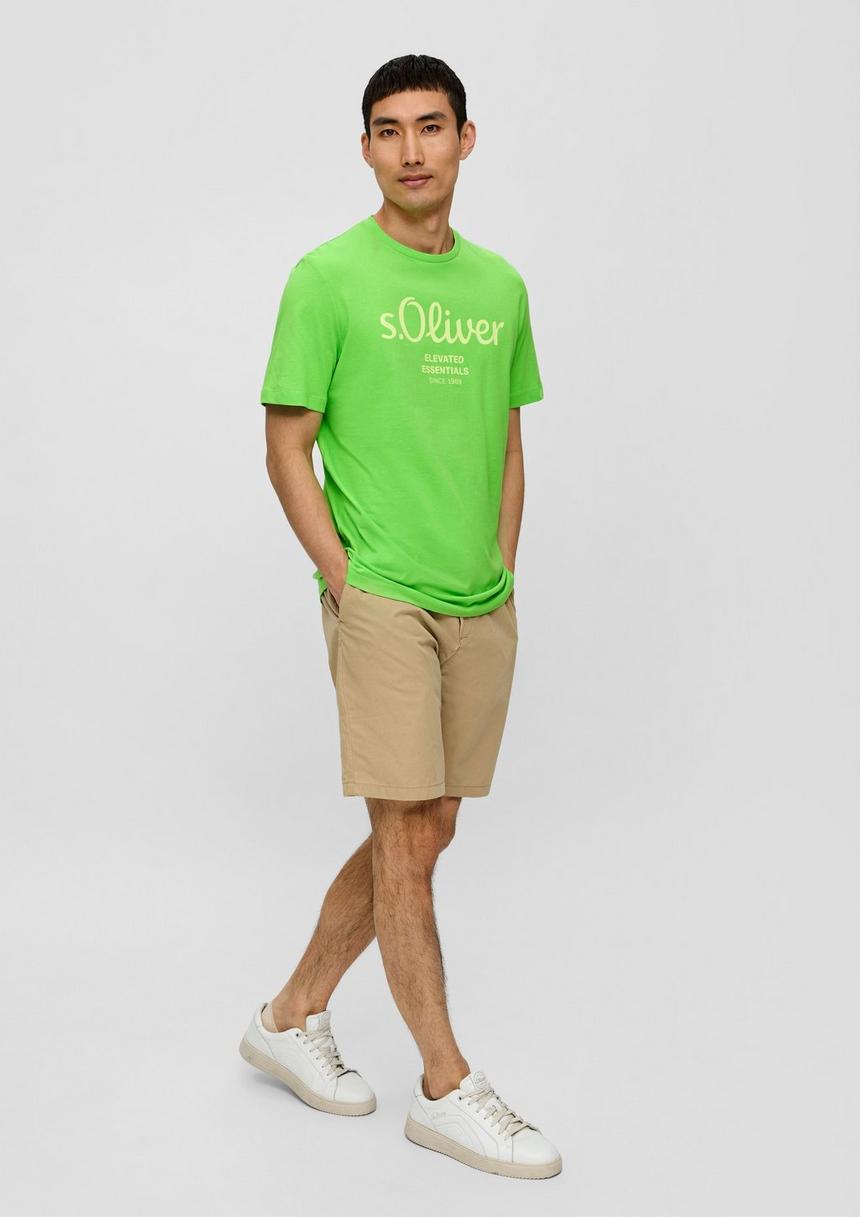 S.Oliver T-Shirt Aus Baumwolle Mit Label-Print