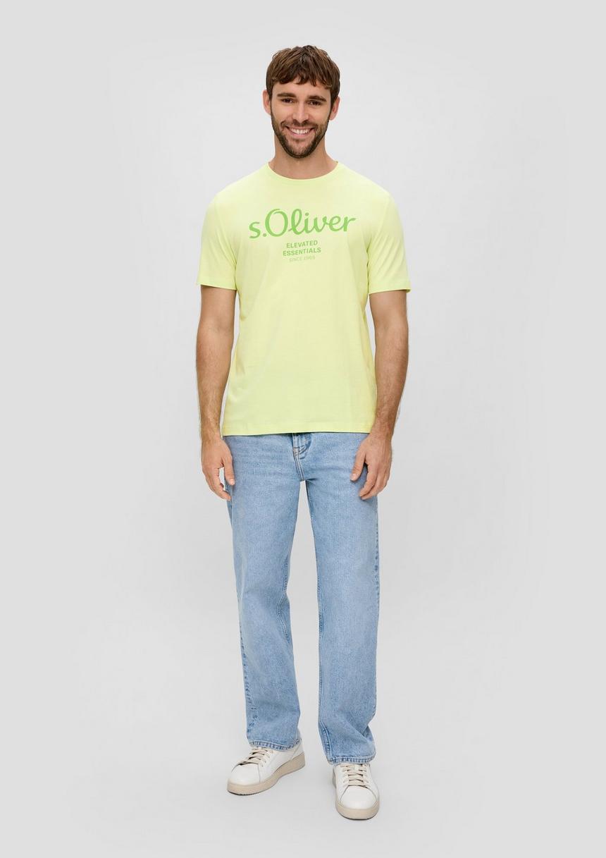S.Oliver T-Shirt Aus Baumwolle Mit Label-Print