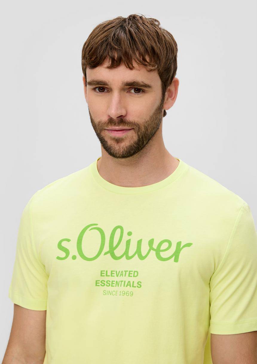 S.Oliver T-Shirt Aus Baumwolle Mit Label-Print