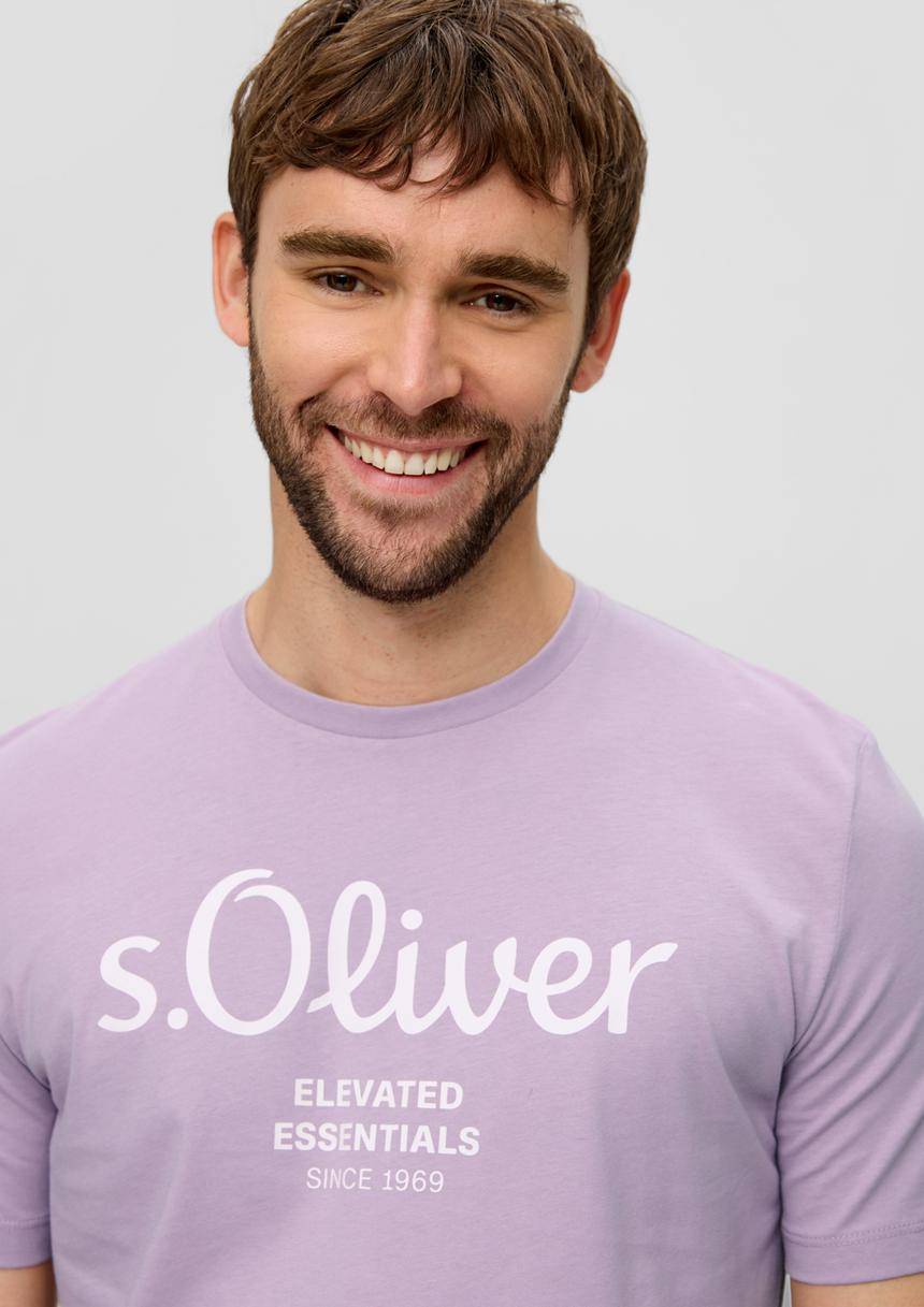 S.Oliver T-Shirt Aus Baumwolle Mit Label-Print