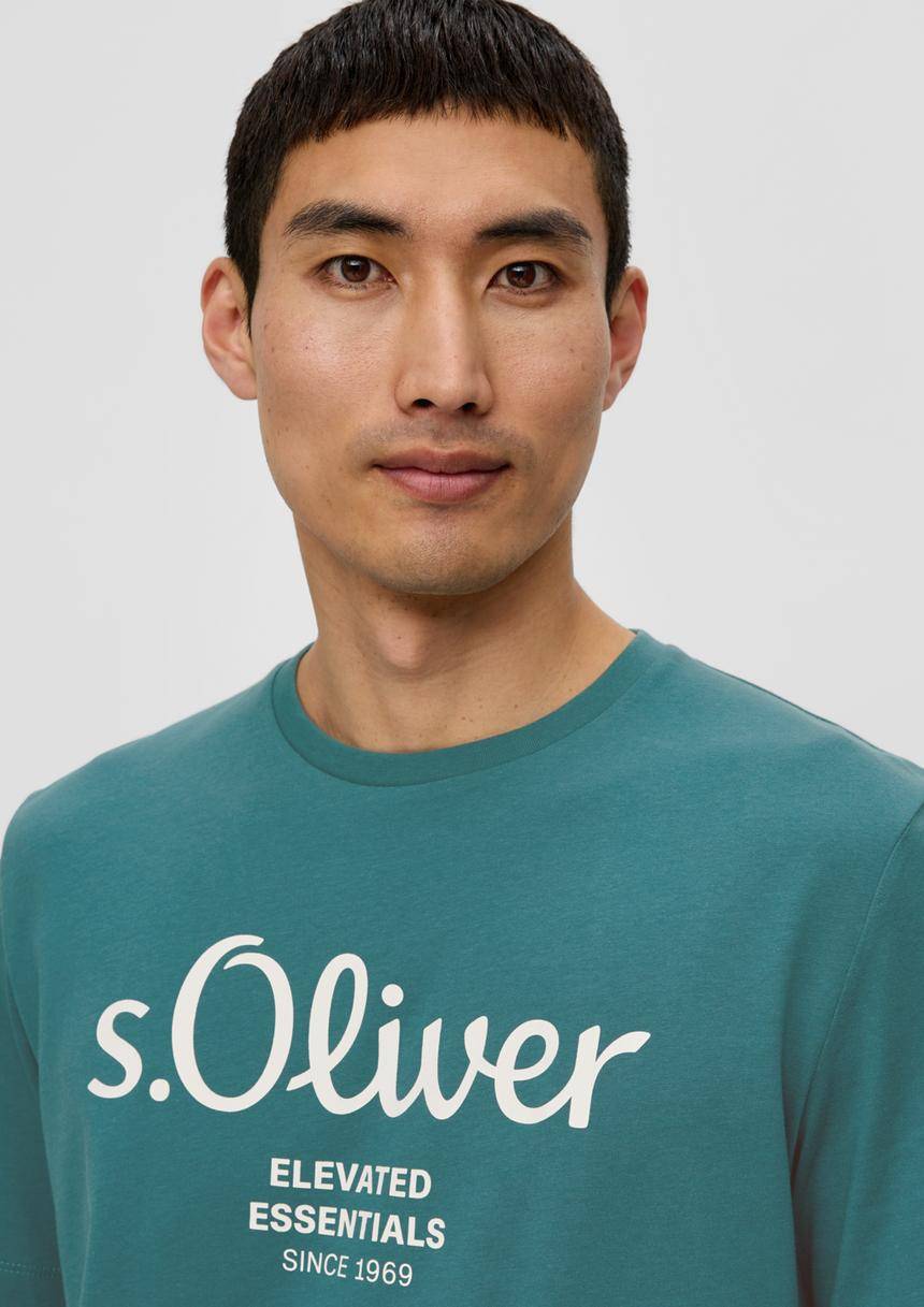 S.Oliver T-Shirt Aus Baumwolle Mit Label-Print