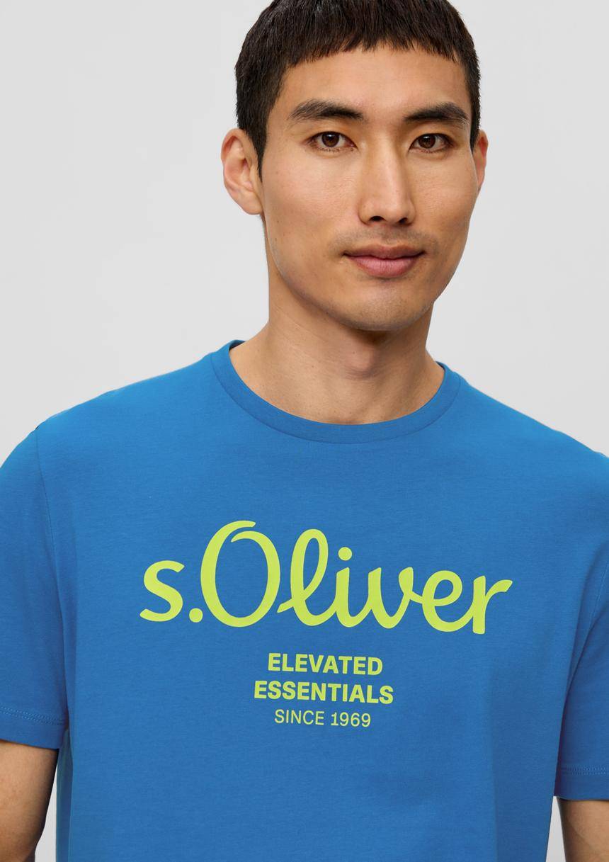 S.Oliver T-Shirt Aus Baumwolle Mit Label-Print