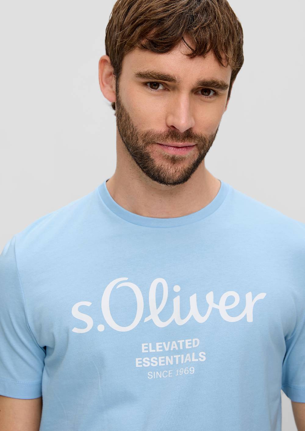 S.Oliver T-Shirt Aus Baumwolle Mit Label-Print