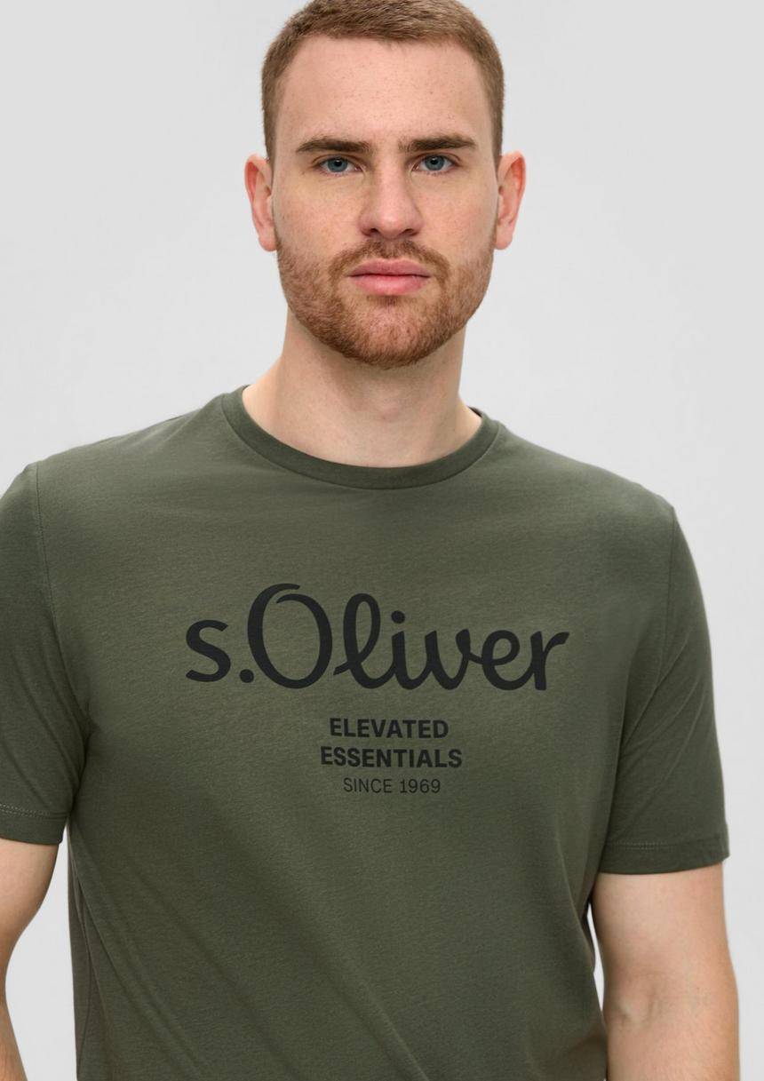 S.Oliver T-Shirt Aus Baumwolle Mit Logo-Print