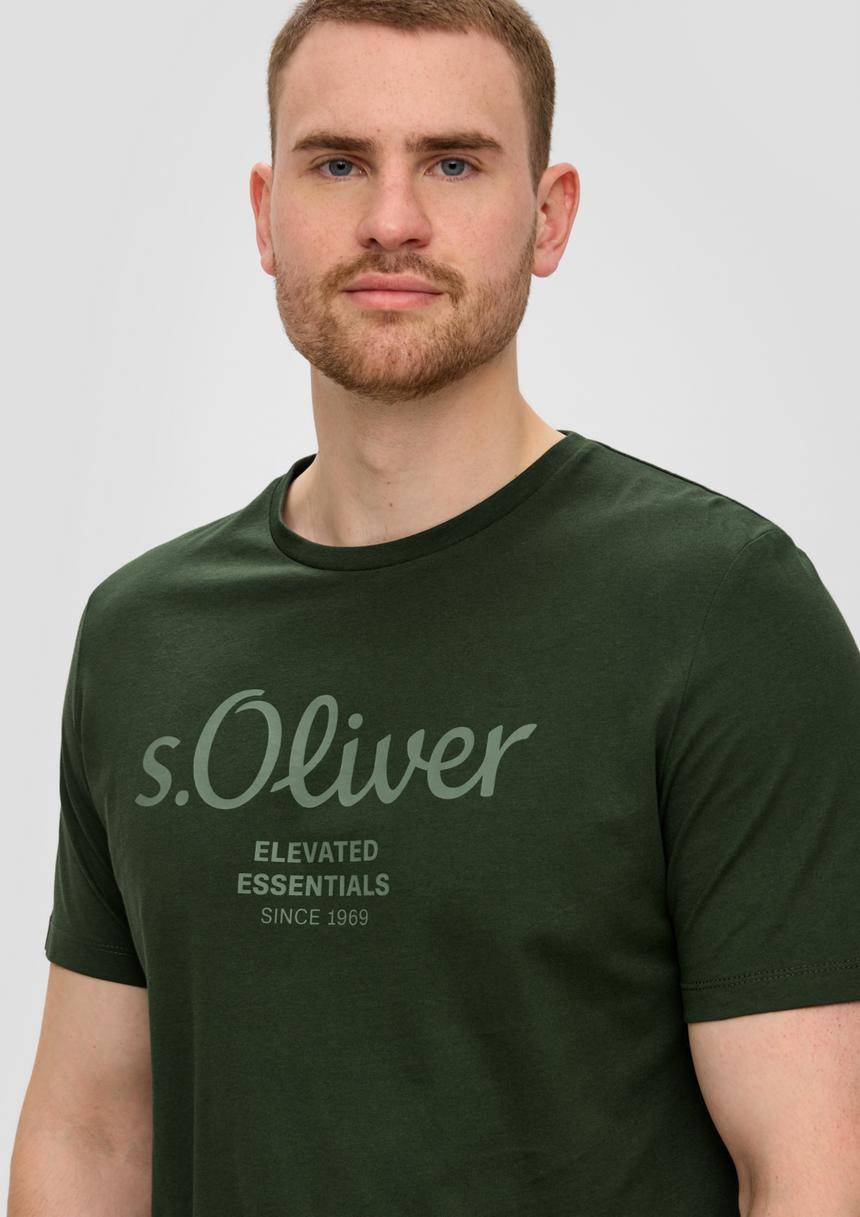 S.Oliver T-Shirt Aus Baumwolle Mit Logo-Print