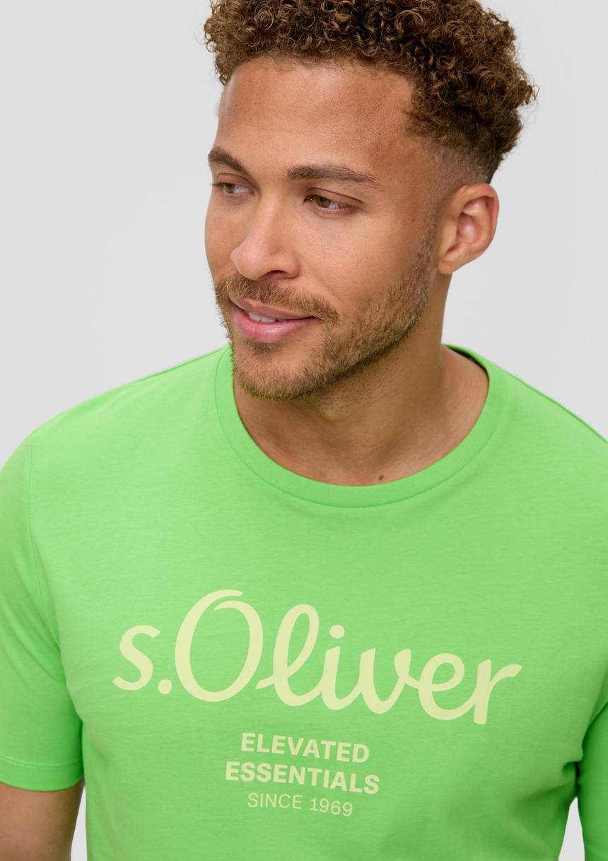 S.Oliver T-Shirt Aus Baumwolle Mit Logo-Print