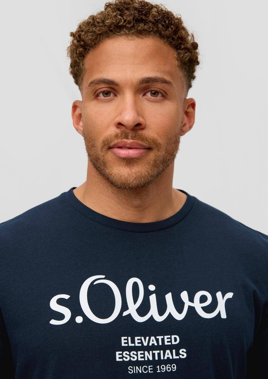 S.Oliver T-Shirt Aus Baumwolle Mit Logo-Print