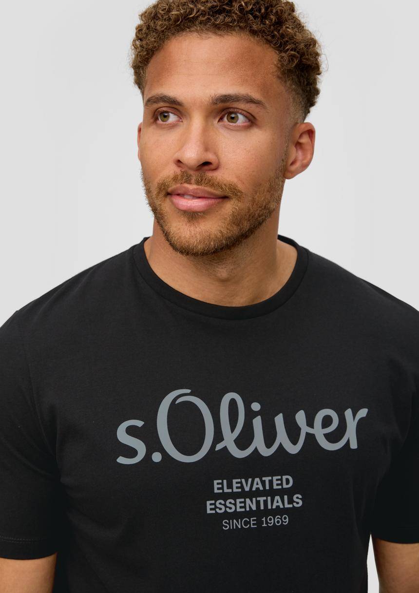 S.Oliver T-Shirt Aus Baumwolle Mit Logo-Print