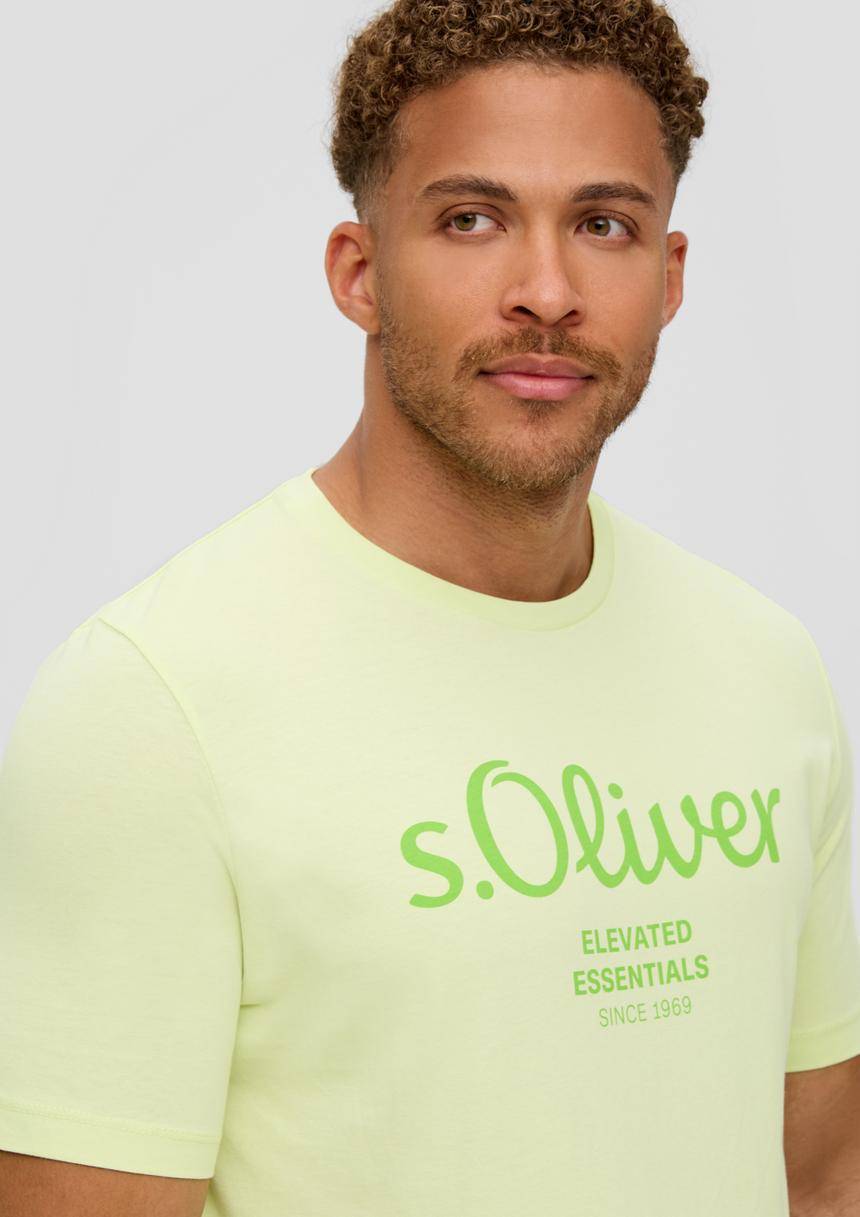 S.Oliver T-Shirt Aus Baumwolle Mit Logo-Print