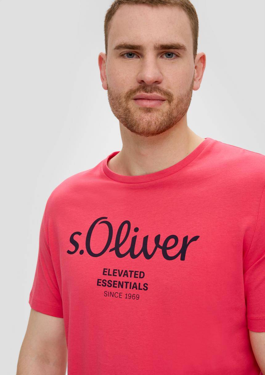 S.Oliver T-Shirt Aus Baumwolle Mit Logo-Print