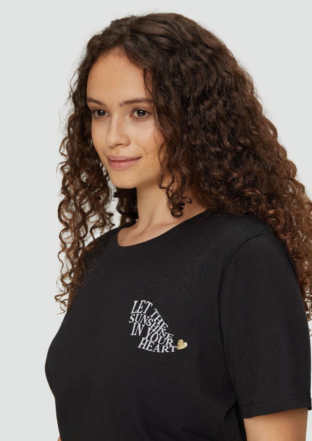 S.Oliver T-Shirt Aus Baumwolle Mit Print-Detail