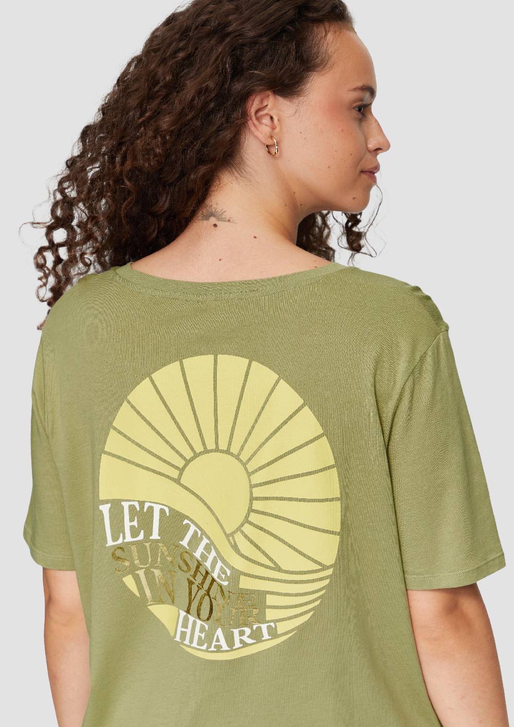 S.Oliver T-Shirt Aus Baumwolle Mit Print-Detail