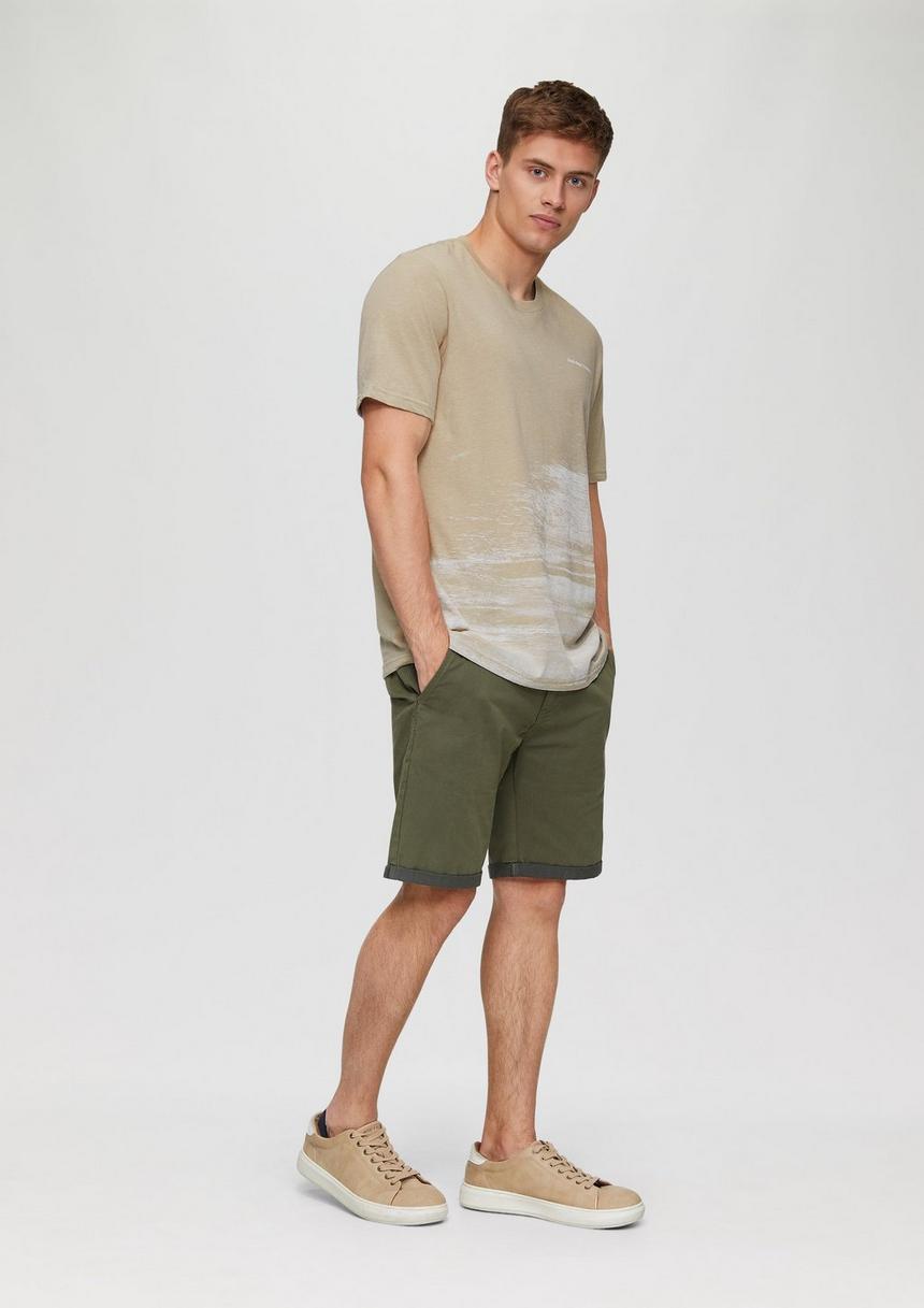 S.Oliver T-Shirt Aus Baumwollmix Mit Logo-Detail