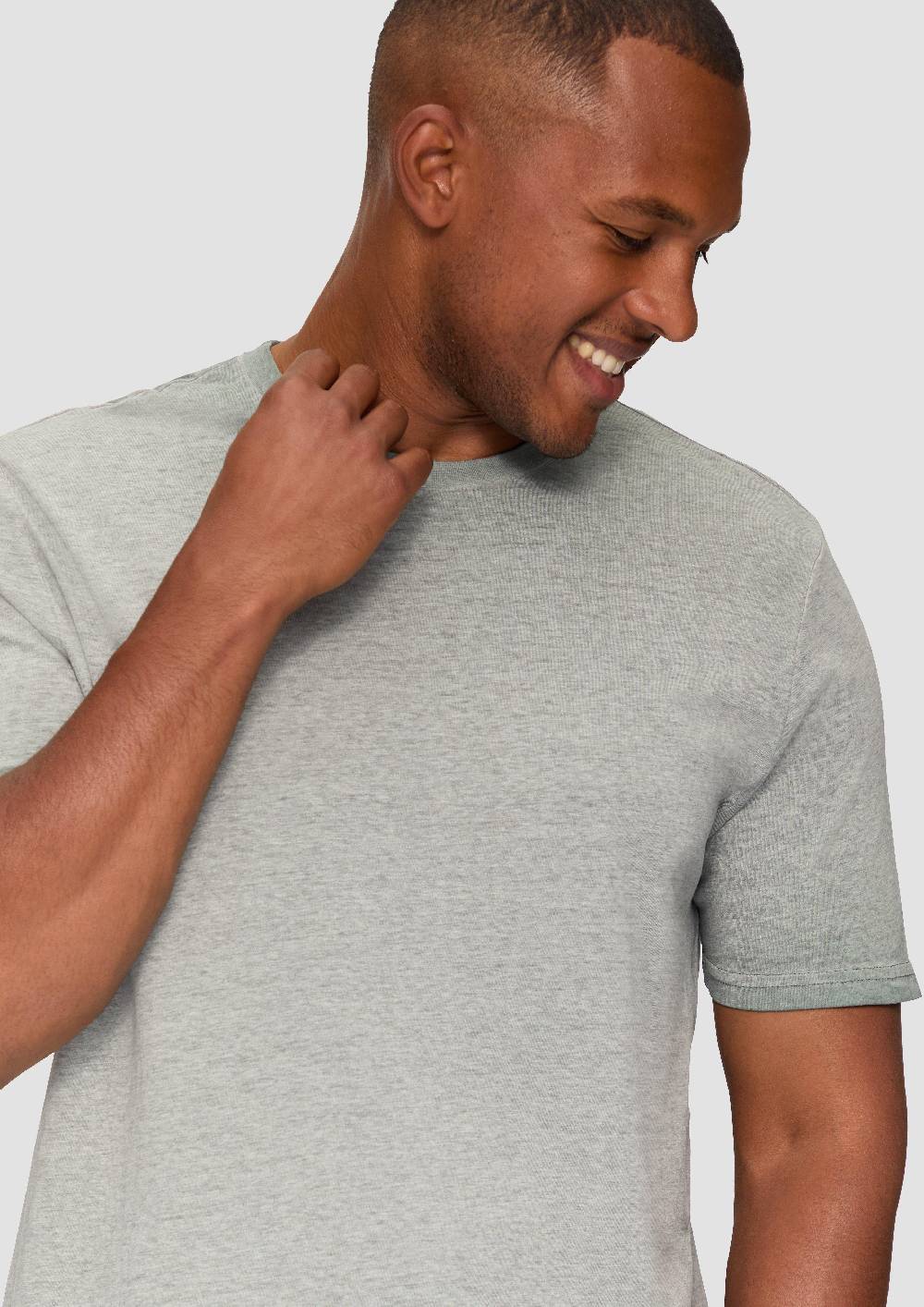 S.Oliver T-Shirt Aus Baumwollmix Mit Wascheffekt