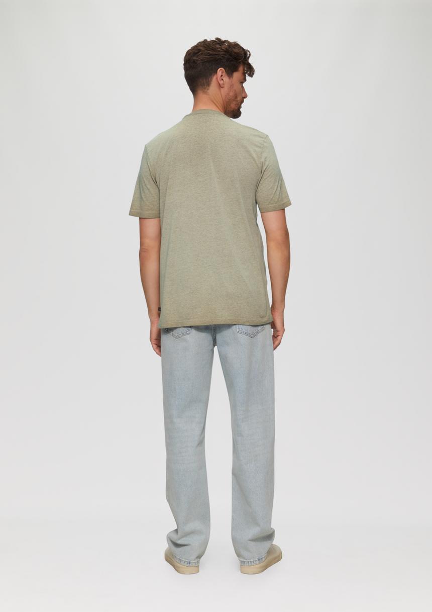 S.Oliver T-Shirt Aus Baumwollmix Mit Wascheffekt