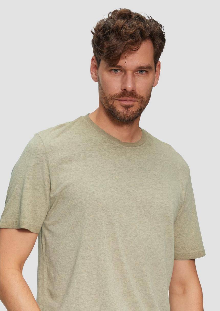 S.Oliver T-Shirt Aus Baumwollmix Mit Wascheffekt