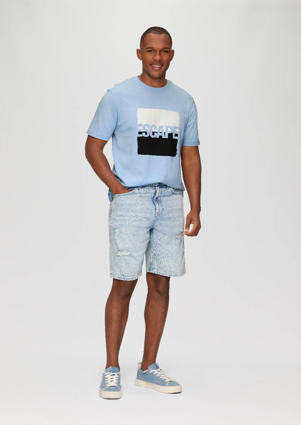 S.Oliver T-Shirt Aus Jersey Mit Frontprint