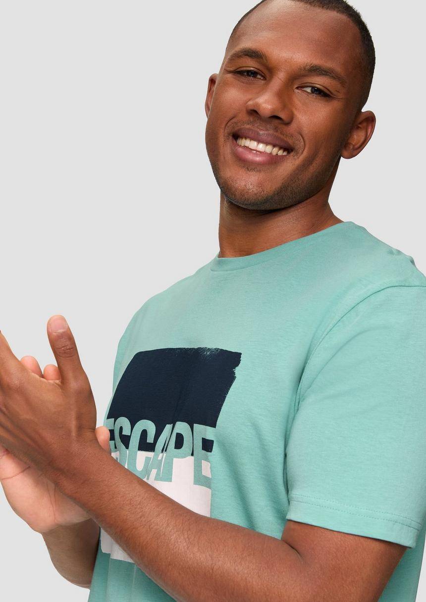 S.Oliver T-Shirt Aus Jersey Mit Frontprint
