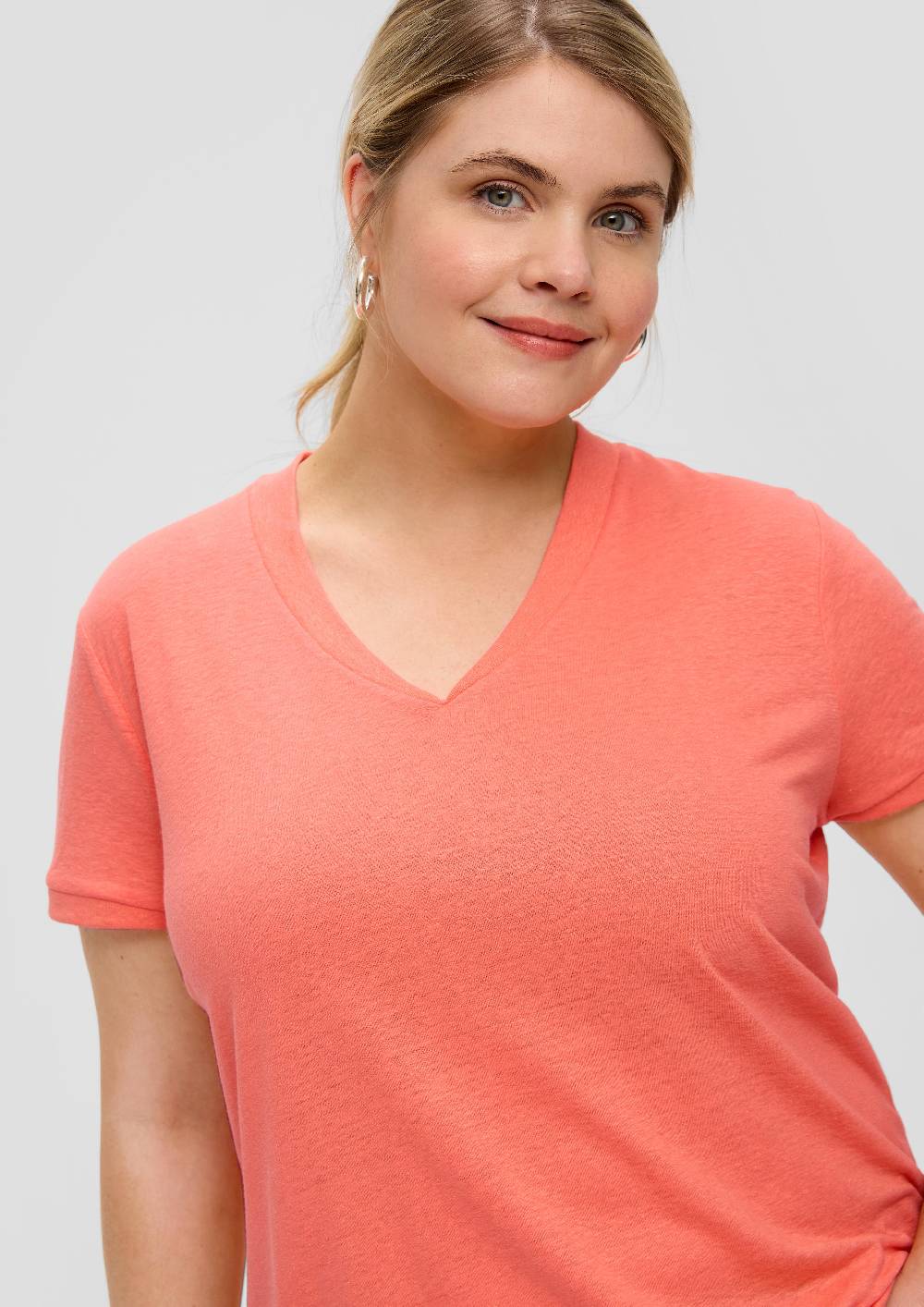 S.Oliver T-Shirt Aus Leinenmix