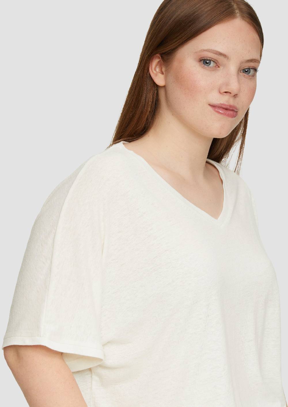 S.Oliver T-Shirt Aus Leinenmix Im Relaxed Fit