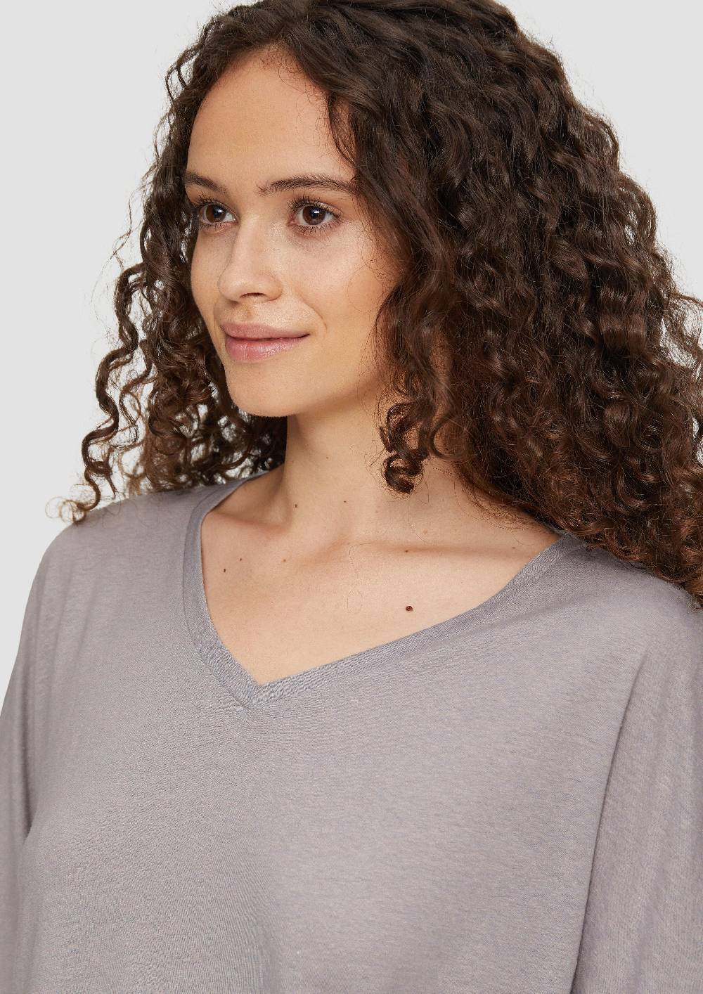 S.Oliver T-Shirt Aus Leinenmix Im Relaxed Fit