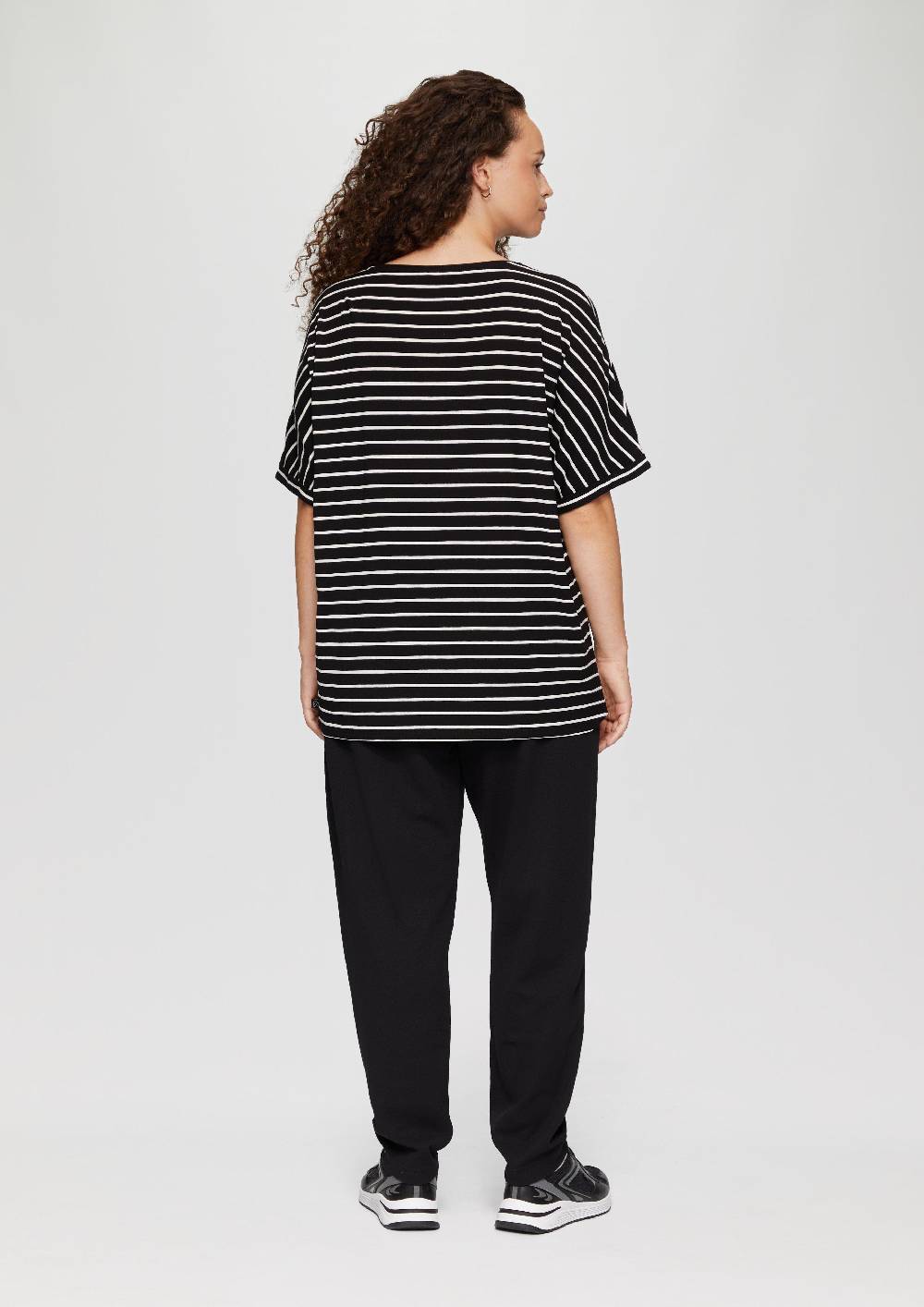 S.Oliver T-Shirt Aus Lyocellmix Mit Ringelmuster