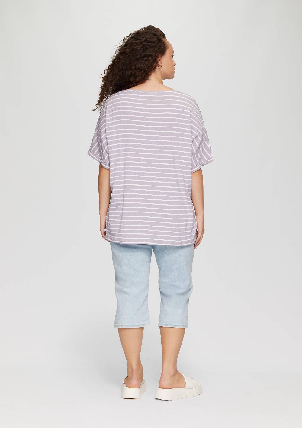 S.Oliver T-Shirt Aus Lyocellmix Mit Ringelmuster