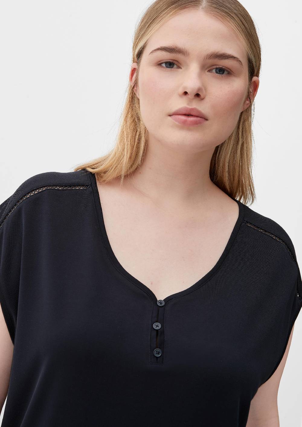 S.Oliver T-Shirt Aus Piquéjersey