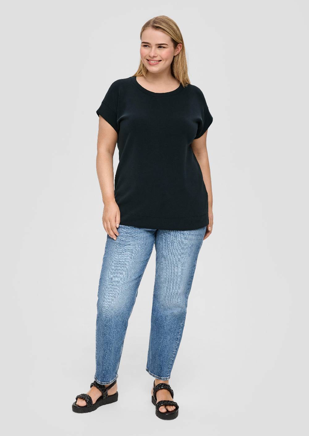 S.Oliver T-Shirt Aus Scuba